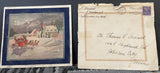 +* Vintage 1944 Used Christmas Holiday Greeting Card To Brother Crafts Scrapbooking