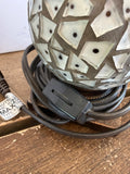 +* Small Desk Bedside Accent Lamp w/out Shade Gold & Bronze Mosaic