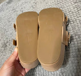 Dolce Vita Cici Blush Stella Buckled Platform Slide Sandals