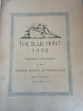 * Vintage 1932 GEORGIA SCHOOL of TECHNOLOGY Atlanta Yearbook The Blueprint Hardcover