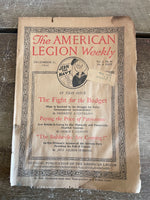 <€€ AS-IS Antique The AMERICAN LEGION WEEKLY Magazine Lot of 5 Issues 1920 November/December Ephemera