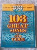 +* Vintage C&G Chord Organs Words Chords Music 103 Great Songs of Our Time Big 3 Music Sheet Music 1975
