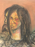+* Art Expressionism Double Portrait Sketch with Facial Highlights