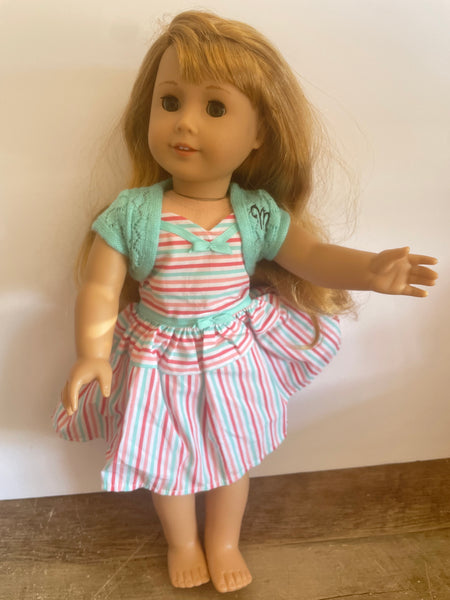 AMERICAN GIRL Maryellen Larkin Doll 18” Strawberry Blonde & Hazel Eyes in Outfit Dolls Toys