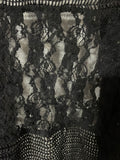+* Womens/Juniors Large Lightweight Black Short Cardigan Sweater by Keren Hart Lace Back