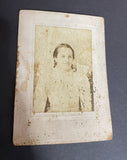 +* Vintage (2) Portraits Drucker Woman & Child In Church & a Faded CDV B&W Late 19th or early 20th-century