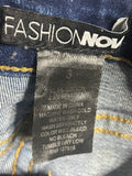 +* Fashion Nova Womens/Juniors Blue Jeans Size 3 Distressed Skinny Stretch