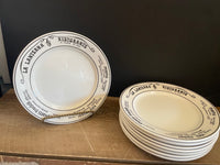 <€€ Vintage La Lanterna Ristorante Ceramica Ironstone Giovanni Valdarno Italy 9.5” Dinner Plate