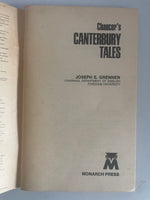 + MONARCH NOTES Chaucer’s CANTERBURY TALES 1964 Softcover