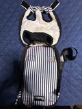 +* Pawaboo Pet Carrier Backpack Adjustable Pet Front Cat Dog Carrier Backpack Blue Stripes