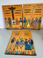 Vintage New Set of Three The Discoveries of Canada History Children’s Coloring Books Rare