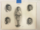 +* Vintage Young Boy in Sailor Top & Shorts Portrait Photograph B&W Lee Studio Atlanta GA