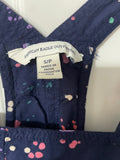 +* Womens/Juniors American Eagle Jumper Dress Small Sleeveless Navy Blue Paint Splatter Design
