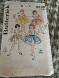 + Set/4 Vintage GIRLS Size 4 Toddlers Girls DRESS & Coat, PARTY Dresses, Pants & Shorts Patterns 1958-1959, 1969