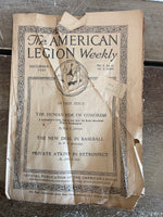 <€€ AS-IS Antique The AMERICAN LEGION WEEKLY Magazine Lot of 5 Issues 1920 November/December Ephemera