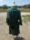 +* Vintage Men’s Harley Davidson Bath Robe One Size Hunter Green Embroidered Logo Biker Y2K