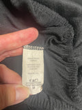 +* Womens Juniors Pretty Good Medium Black Top with Lace Bodice Banded Hem Short Sleeves