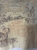 +* Womens Juniors Route 66 Large Tank Top Green with Circus Theme Gold Rivets