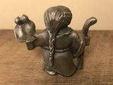 <€€* Hudson Pewter Noah's Ark Collection Noah’s Wife NAAMAH Retired #3270 1984