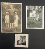 +* Vintage (3) B&W Photographs 1940’s ? Children Car Family 5x7, 4 x 5.5, 3x3