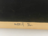 +* Art Abstract Drawing B&W "Untitled” dated 1966 Artist Rubin [Renrod?] 3/10
