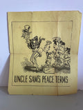 +* Vintage Mini Poster Uncle Sam’s Peace Terms Political Humor