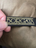 +* Borgata Rectangular 17” x 13” Pillow Beaded Raised Velour & Satiny Flower Petals Zipper Closure Beaded Fringe