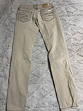 +* Womens/Juniors Size 6 28” Waist Regular Seven 7  Tan Jeans Low Rise Skinny Stretch