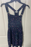 +* Womens/Juniors American Eagle Jumper Dress Small Sleeveless Navy Blue Paint Splatter Design