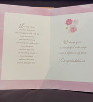 New Greeting Card WEDDING CONGRATULATIONS w/ Envelope American Greetings