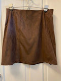 Womens Juniors Medium by BCNU Dark Brown Mini Skirt Faux Suede