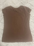+* Girls Medium Short Sleeve Brown Top by Cherokee Cotton