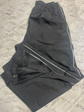 +* Mens Large Champion Track Wind Rain Pants Black Mesh Lined Joggers Warm-Up Ankle Zippers