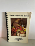 € Vintage From Starter to Sweet Suslo Cookery Cheltenham England Cookbook Spiral Softcover 1981