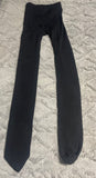+* Womens/Juniors Small Black Footed Tights, Banded Waist, Fleece Lined, Workout Running