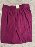 +* Womens/Juniors NWT OLD NAVY Short Skirt Small Purple  Wine Cotton Banded Wrapped Look