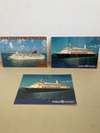 <€€ Vintage UNUSED Post Cards CRUISE SHIP Lot/3  Norwegian & (2) Holland America