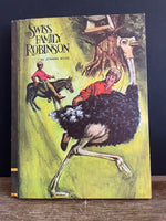 Vintage 1968 Children’s Book, The Swiss Family Robinson by Johann Wyss, Illustrated Hardcover