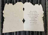+* Vintage (4) Used Birthday/Mother’s Day  Greeting Card From Child Crafts Scrapbooking