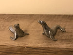 <€€* Pewter Noah's Ark Collection Pair Male/Female SEALS Unbranded