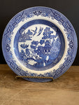 € Vintage Churchill Willow Blue 10” Dinner Plate  England Oriental Design
