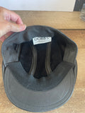 +* Vintage Men’s Dobbs Flat Newsboy Cap S/Medium Black Genuine Leather Driver Made in USA 1990s