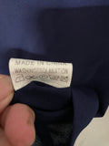 +* Women's Junior’s Small erGuo by Minty Short Sleeve Blouse Navy Blue with Gold Embroidered