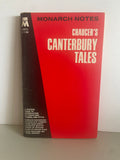 + MONARCH NOTES Chaucer’s CANTERBURY TALES 1964 Softcover
