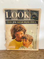 + Vintage LOOK Magazine The JFK KENNEDY MEMORIAL ISSUE November 17, 1964 Ephemera