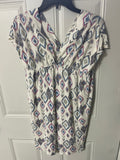 +* Womens/Juniors Large Pink & Blue Aztec Design  Short Summer Dress by Rock&Roll Cowgirl