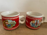 + Vintage Pair/Set of 2 Campbell’s Kids Soup Coffee Mugs 2002 #31942 and #31962 Collectibles