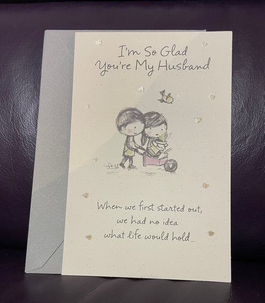 New Greeting Card HUSBAND HAPPY ANNIVERSARY w/ Envelope American Greetings