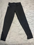 +* Youth XXSmall Black GK Cheer Gymnastic Leggings Mesh Cutout Running Athletic