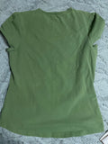 +* Womens Juniors Small Olive Green Short Sleeve Top Dreamin by Arizona Jean Co